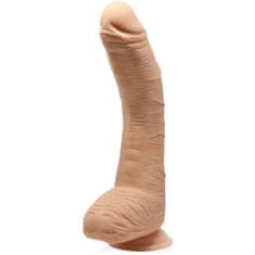 XSARA Velký zahnutý penis g-spot elastické dildo na silné přísavce 27 cm - 71152492