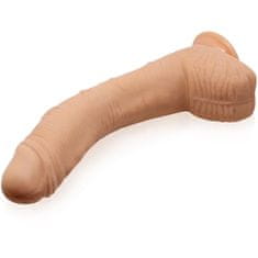 XSARA Velký zahnutý penis g-spot elastické dildo na silné přísavce 27 cm - 71152492