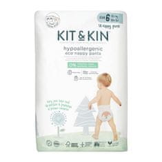 Kit & Kin Kalhotky plenkové jednorázové eko 6 (15 kg+) 18 ks