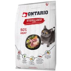 Ontario Krmivo Cat Sterilised Lamb 6,5kg