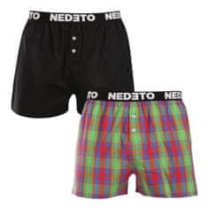 Nedeto 2PACK pánské trenky vícebarevné (2NTC003) - velikost XXXL