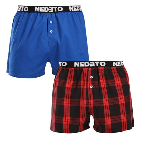 Nedeto 2PACK pánské trenky vícebarevné (2NTC010)