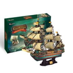 KECJA 3D Puzzle Plachetnice San Felipe Xl