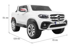 KECJA Mercedes Benz X-Class Dla Dzieci Biały + Pilot + Napęd 4X4 + Mp4 + Bagażnik + Led + Eva