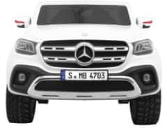 KECJA Mercedes Benz X-Class Dla Dzieci Biały + Pilot + Napęd 4X4 + Mp4 + Bagażnik + Led + Eva