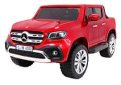 KECJA Mercedes Benz X-Class Dla Dzieci Lakier Czerwony + Pilot + Napęd 4X4 + Mp4 + Bagażnik + Eva