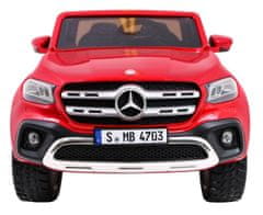 KECJA Mercedes Benz X-Class Dla Dzieci Lakier Czerwony + Pilot + Napęd 4X4 + Mp4 + Bagażnik + Eva