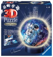 KECJA 3D Puzzle Svítící Koule: Astronaut