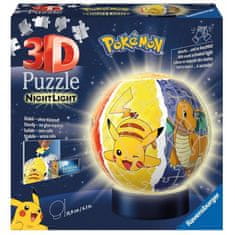 KECJA 3D Puzzle 72 Svítící Koule Pokémon