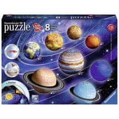 KECJA 3D Puzzle Uspořádání Planet 522 Dílků