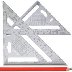 BOBIMARKET tesařský úhelník tesařské měřítko 180 mm