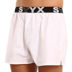 Styx 3PACK pánské trenky sportovní guma bílé (3B1061) - velikost XL