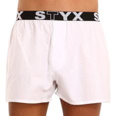 Styx 3PACK pánské trenky sportovní guma bílé (3B1061) - velikost XL