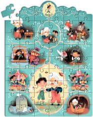 Djeco Puzzle s příběhem Pinokio 54 dílků