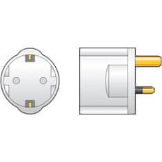 Mercury cestovní adaptér EU Schuko na UK zástrčku