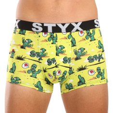 Styx Pánské boxerky art sportovní guma nadrozměr kaktusy (R1351) - velikost 5XL