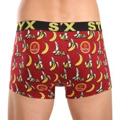 Styx Pánské boxerky art sportovní guma nadrozměr banány (R1359) - velikost 4XL