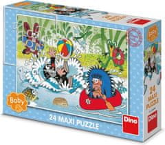 Dino Puzzle Krtek ve vodě MAXI 24 dílků