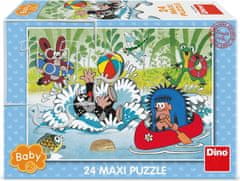 Dino Puzzle Krtek ve vodě MAXI 24 dílků