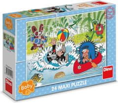 Dino Puzzle Krtek ve vodě MAXI 24 dílků