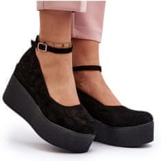 Dámské espadrilky s podpatky Black velikost 41