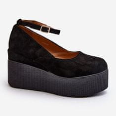 Dámské espadrilky s podpatky Black velikost 41