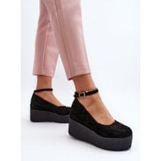 Dámské espadrilky s podpatky Black velikost 41