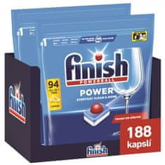 Finish Power All in 1 tablety do myčky nádobí Lemon Sparkle 188 ks