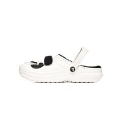 Crocs Dřeváky bílé 34 EU Classic Lined Iam Panda Bear Clog