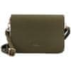 Elegantní dámská koženková crossbody Julys, army-zelená