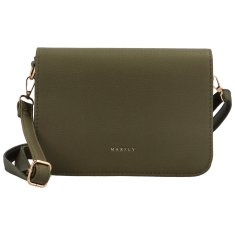 MaxFly Elegantní dámská koženková crossbody Julys, army-zelená