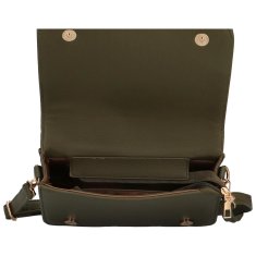 MaxFly Elegantní dámská koženková crossbody Julys, army-zelená