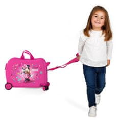 Joummabags Dětský cestovní kufr na kolečkách / odrážedlo MINNIE MOUSE Pink, 34L, 23398E1