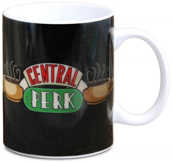 CurePink Keramický hrnek Friends|Přátelé: Central Perk Logo (objem 300 ml)