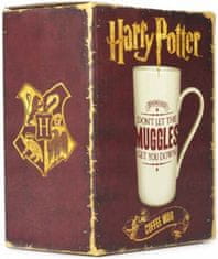 CurePink Keramický latte hrnek Harry Potter: Muggles (objem 500 ml)