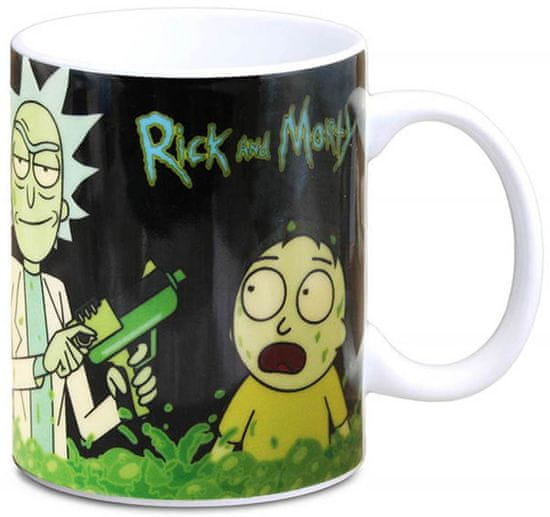 CurePink Keramický hrnek Rick And Morty: The Acid Vat (objem 300 ml)