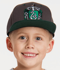 CurePink Dětská snapback čepice - kšiltovka Harry Potter: Zmijozel - Slytherin (nastavitelná)