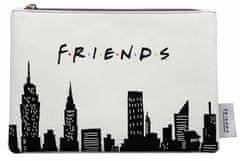 CurePink Kosmetická taška Friends|Přátelé: New York Silhouette (24 x 16 cm)