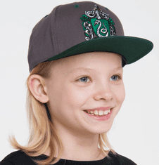 CurePink Dětská snapback čepice - kšiltovka Harry Potter: Zmijozel - Slytherin (nastavitelná)