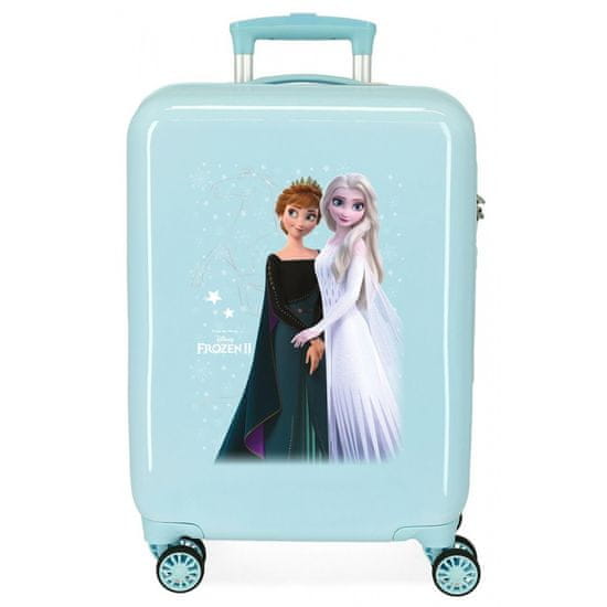 Joummabags Luxusní dětský ABS cestovní kufr DISNEY FROZEN Frosted, 55x38x20cm, 34L, 2431721