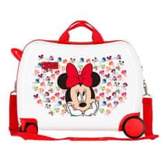 Joummabags Dětský cestovní kufr na kolečkách / odrážedlo MINNIE MOUSE Diva, 34L, 2619821