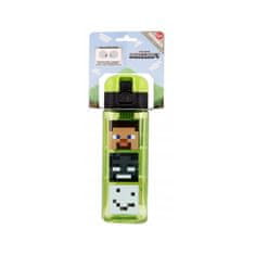 Stor Hranatá plastová láhev MINECRAFT LOCK, 550ml, 40402