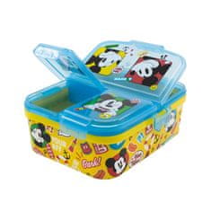 Stor Dělený plastový box na svačinu XL, Mickey Mouse Fun-Tastic, 74399