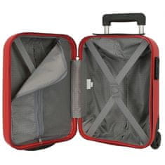 Joummabags ROLL ROAD Flex Red, Příruční mini cestovní kufr, 40x30x20cm, 24L, 5849964