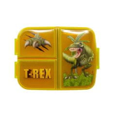 Stor Dělený plastový box na svačinu JURASSIC WORLD T-Rex, 26220