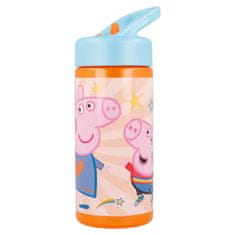 Stor Plastová láhev s výsuvnou brčkem PEPPA PIG, 410ml, 41231