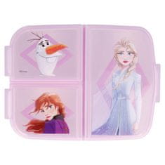 Stor Dělený plastový box na svačinu DISNEY FROZEN, 51020