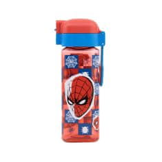 Stor Hranatá plastová láhev SPIDERMAN Lock, 550ml, 74702