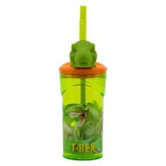 Stor Plastová 3D sklenička s figurkou DINOSAUR T-REX, 360ml, 26266