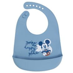 Stor Silikonový bryndák MICKEY MOUSE Blue, 6+, 10429